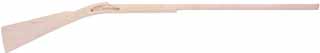 Stock, H. E. Leman Indian Trade Rifle, pre shaped, 
 1" octagon, 36" barrel, Leman percussion lock, plain maple